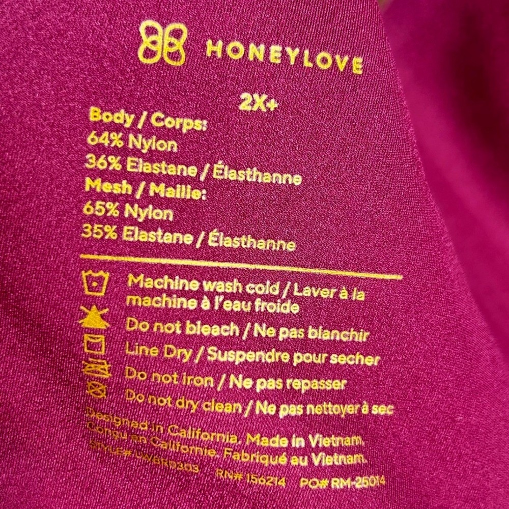 Honeylove CrossOver Bra Plus Size 2X+‎ Wireless Seamless Support HL-BRB303 Luxe - Picture 5 of 5